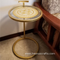 furniture wrought iron simple modern metal round table